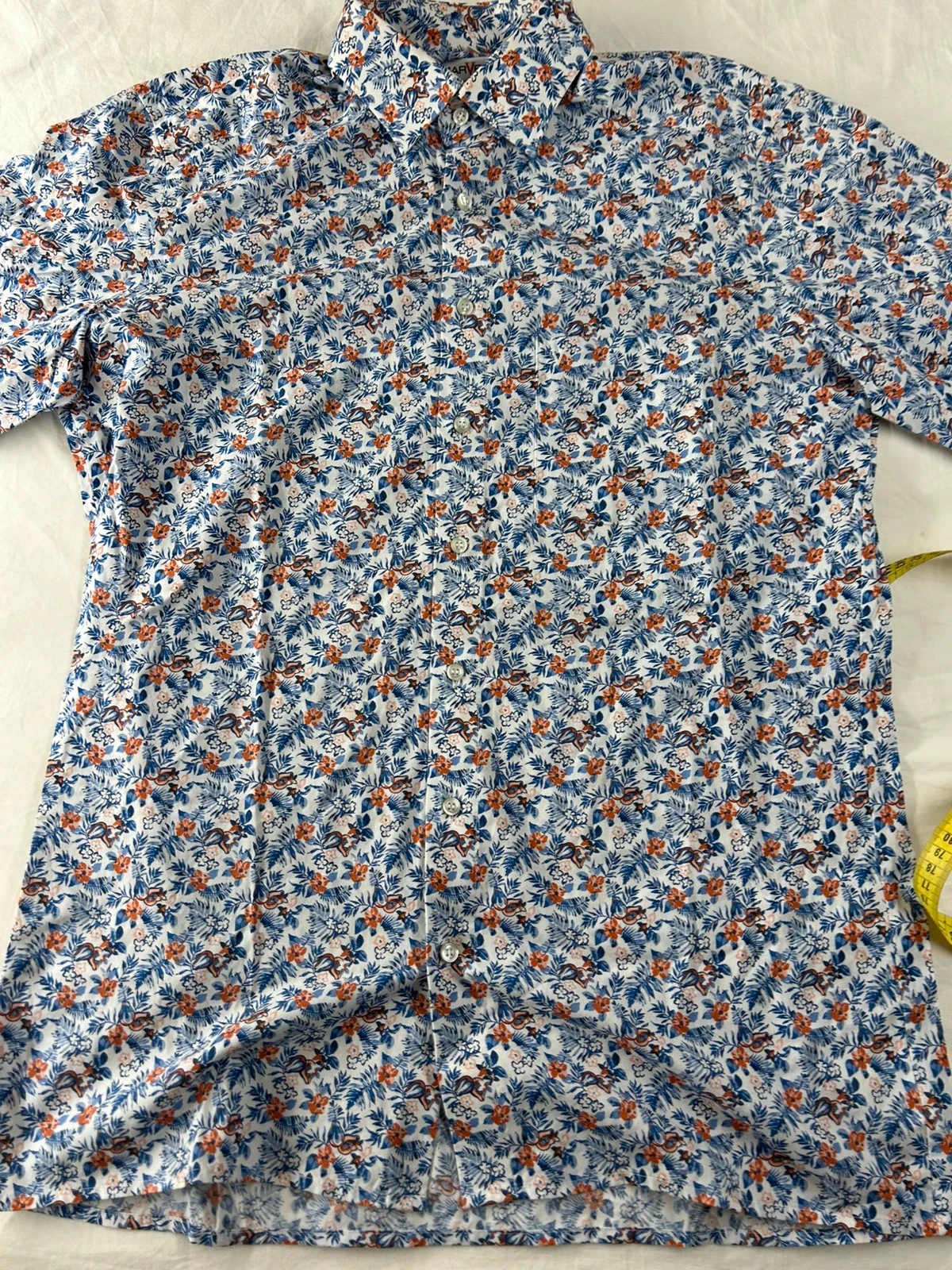 Camisa com estampa floral azul Marvelis tamanho 40 – photo 2